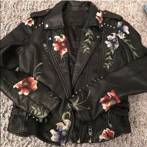 Blank NYC Embroidered Moto Jacket